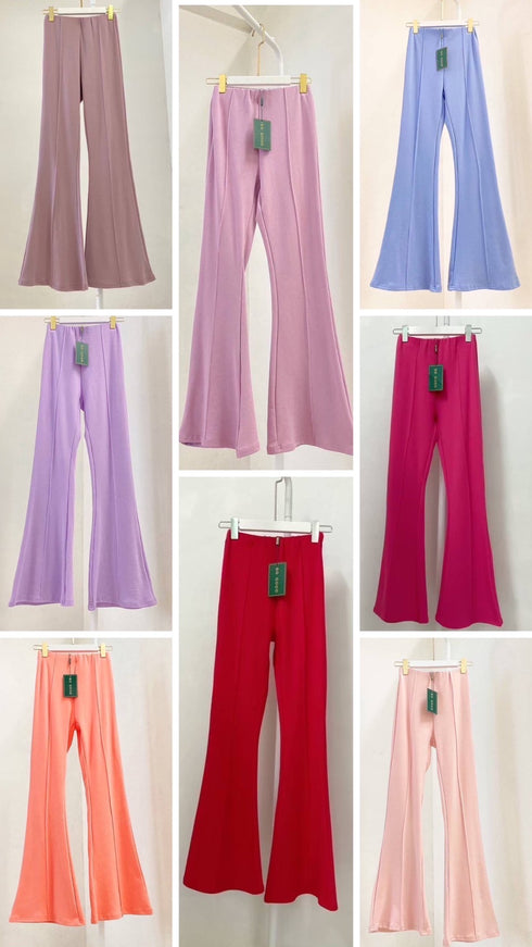 High Waisted Bootcut Trousers